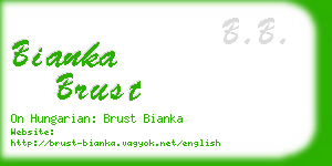 bianka brust business card